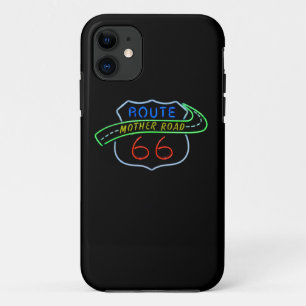 Route 66, Die Mutterstraße, Neon-Schild iPhone 11 Hülle