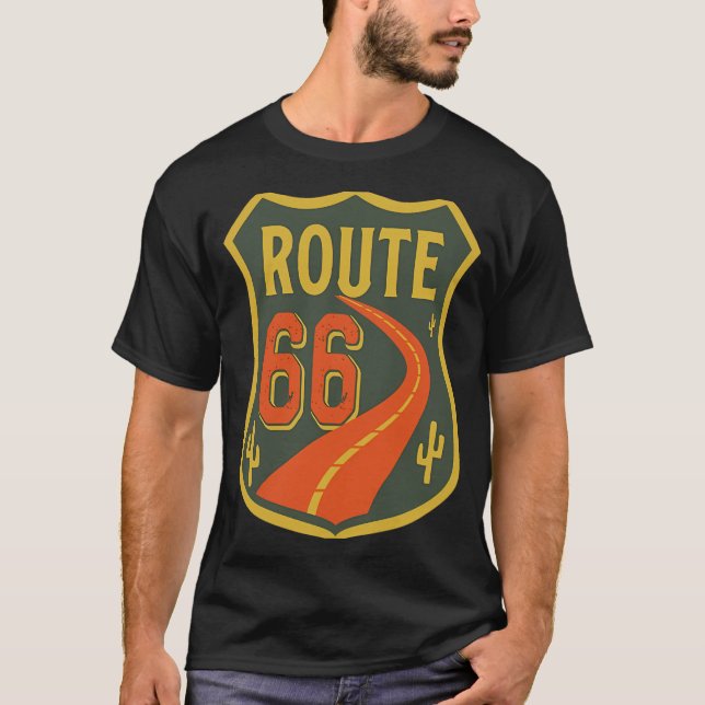 Route 66 Emblem T-Shirt (Vorderseite)