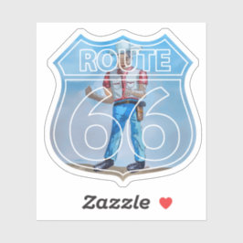 Route 66 Gallup Cowboy Aufkleber