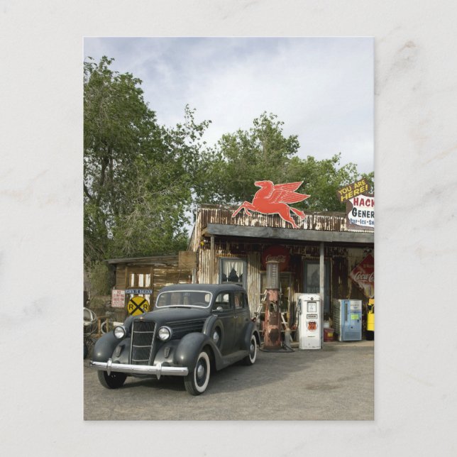 Route 66 General Store & Gas Station Postkarte (Vorderseite)