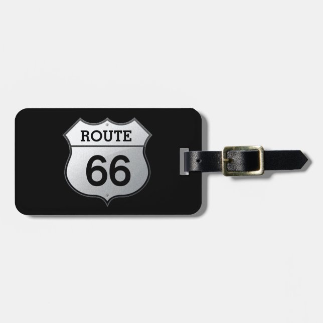 Route 66 - Gepäckmarke Gepäckanhänger (Vorderseite horizontal)