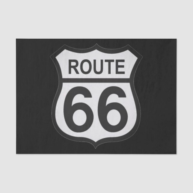 Route 66 Geschenkpapier Seidenpapier (Vorderseite)