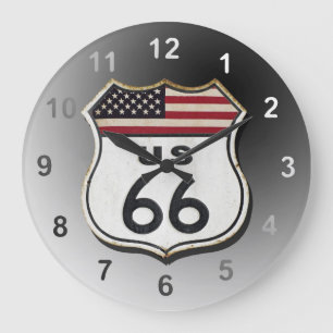 Route 66 große wanduhr