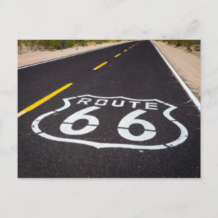 Route 66 Highway-Marker, Arizona Postkarte