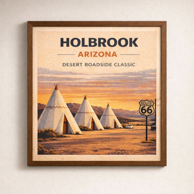 Route 66 Holbrook Wüsten-Erbe Poster (Von Creator hochgeladen)