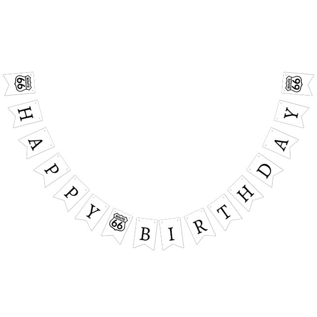 Route 66 Jagdbanner Wimpelkette (Alle)