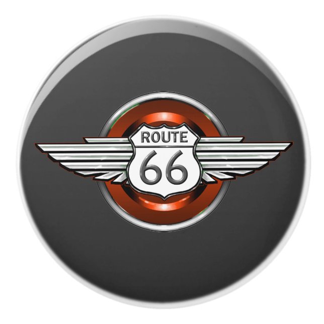Route 66 Keramiken Knobs - SRF Keramikknauf (Vorderseite)