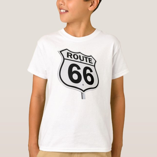 Route 66 Kinder T - Shirt. T-Shirt (Vorderseite)
