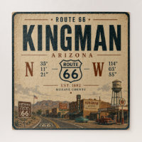 Route 66 Kingman Arizona Vintage Schild