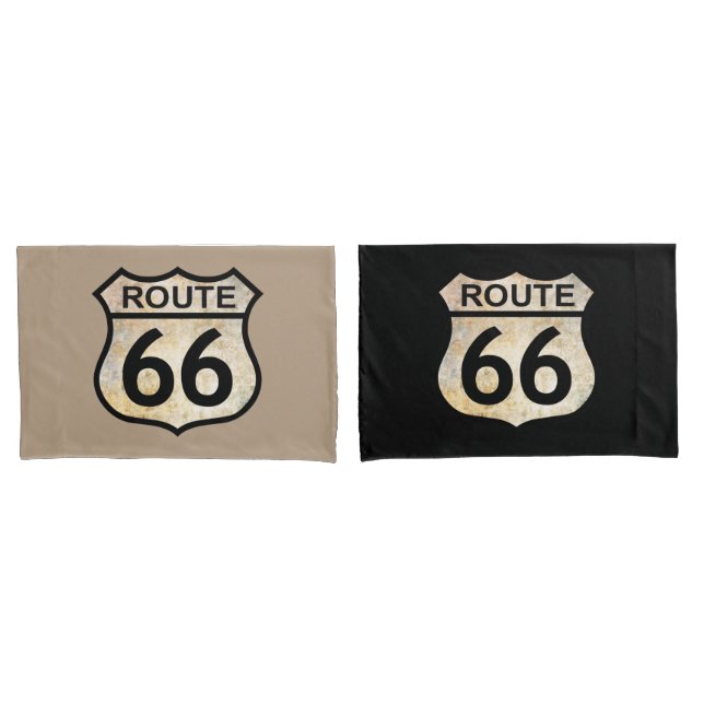 Route 66 Kissenfall Kissenbezug (Vorderseite-Set)