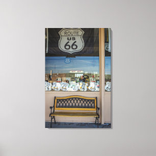 Route 66 Ladenfront Leinwanddruck