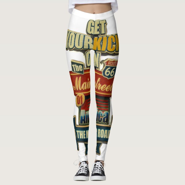 "ROUTE 66 LEGGINGS" LEGGINGS (Vorderseite)