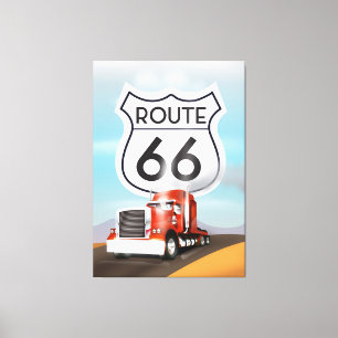 Route 66 leinwanddruck
