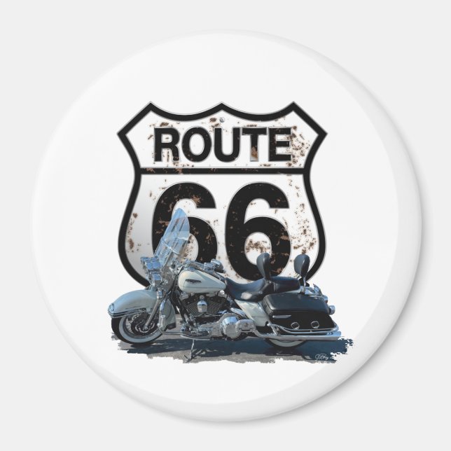 Route 66 magnent magnet (Vorne)