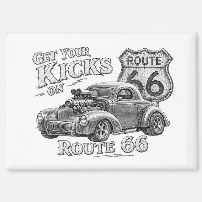 Route 66 Magnet (Vorderseite)
