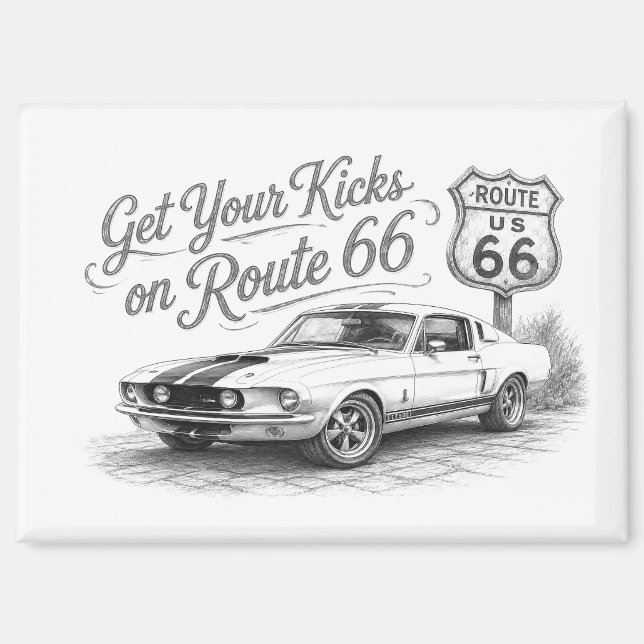Route 66 Magnet (Vorderseite)