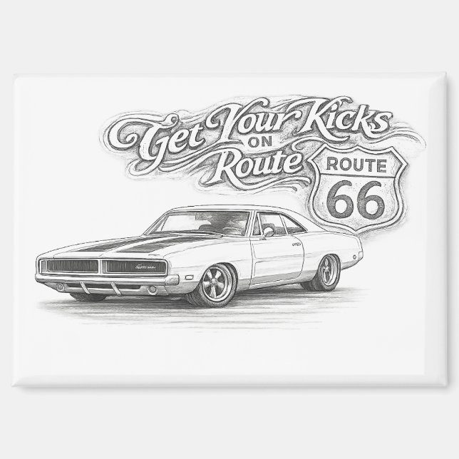 Route 66 Magnet (Vorderseite)