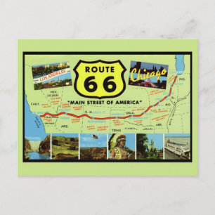  Route 66 Main Street of America Carte postale