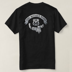 Route 66 Mère Road T-shirt homme T-shirt noir