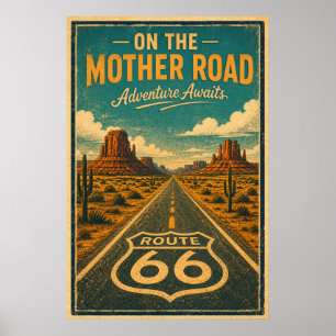 Route 66 Mother Road Aventure décoration murale
