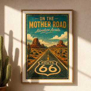 Route 66 Mother Road Aventure décoration murale