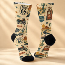 Route 66 Motorrad Tankstellen Roadtrip Stil