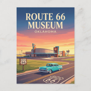 Route 66 Museum Clinton Oklahoma Postkarte