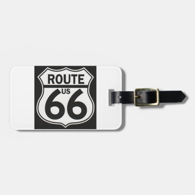 Route 66 - Mutterstraße Gepäckanhänger (Vorderseite horizontal)