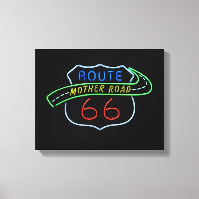 Route 66 Mutterstrasse Leinwanddruck (Vorderseite)