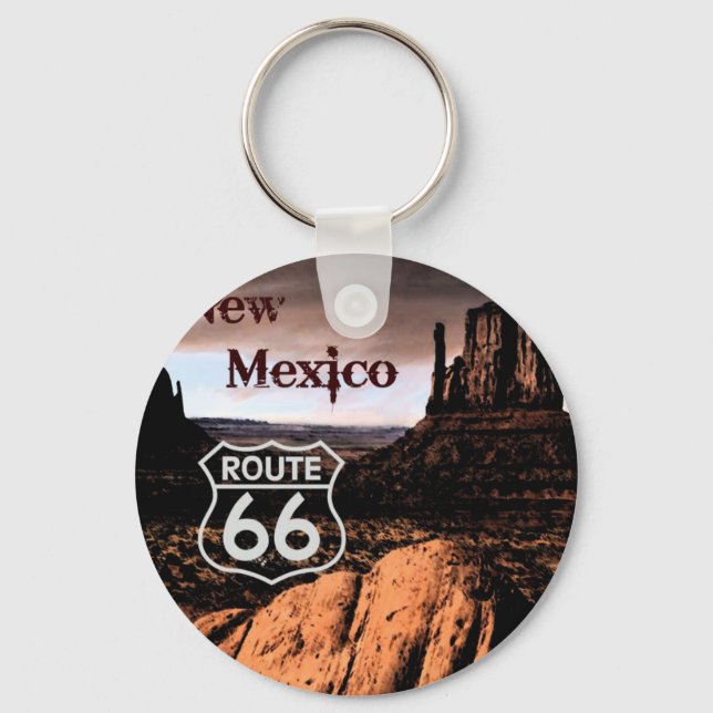 Route 66 neues Mexiko Schlüsselanhänger (Vorderseite)