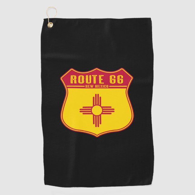 Route 66 New Mexico Golfhandtuch (Vorderseite)