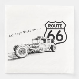 Route 66 Paper Napkin Serviette