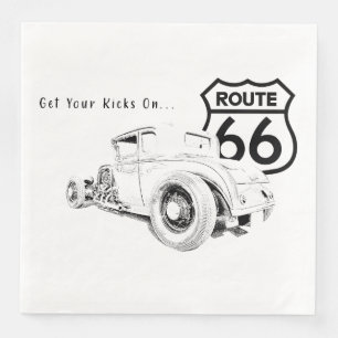 Route 66 Paper Napkin Serviette