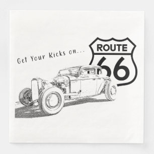 Route 66-Papier-Serviette Serviette