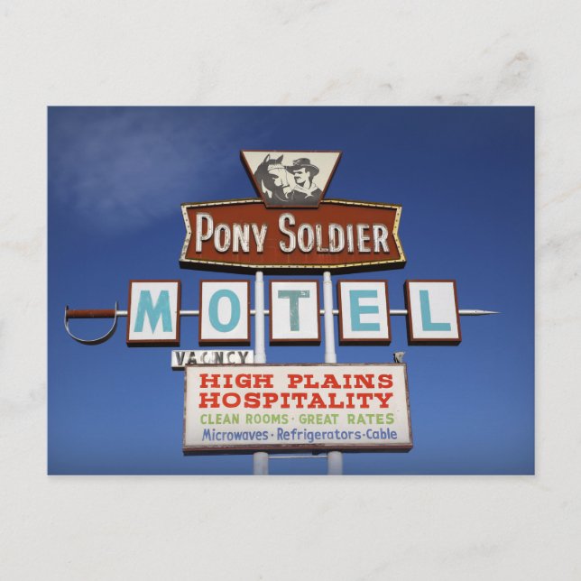 Route 66 Pony Soldier Motel Postkarte (Vorderseite)