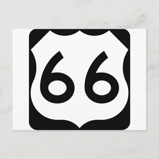 Route 66 postkarte (Vorderseite)