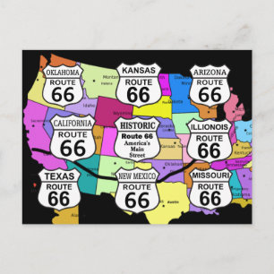 Route 66 POSTKARTE