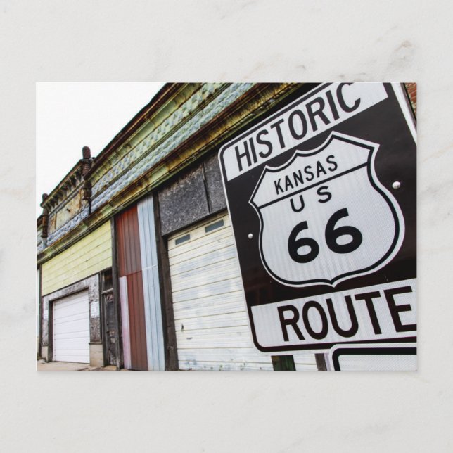 Route 66 postkarte (Vorderseite)