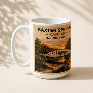 Route 66 Rainbow Bridge Baxter Springs Andenken Kaffeetasse