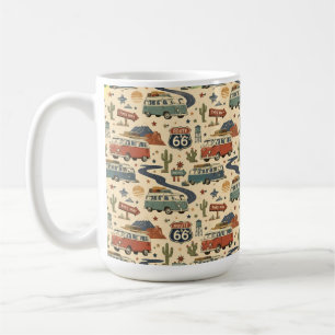 Route 66 Retro-Reisevan-Roadtrip-Americana Kaffeetasse