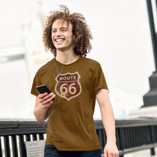 Route 66   Rétro   T-shirt Vintage