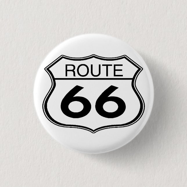 Route 66 - Round Button (Vorderseite)