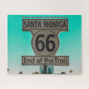 Route 66 Santa Monica. Weihnachtsgrüße