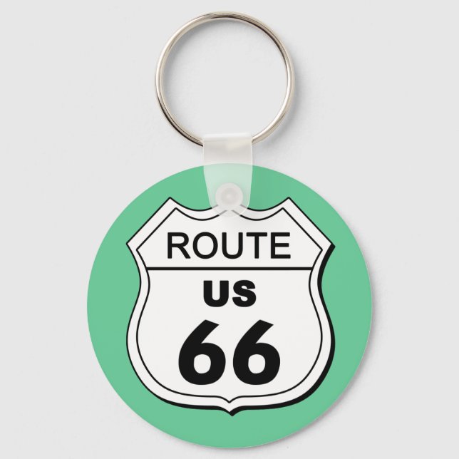 Route 66 Schlüsselanhänger (Vorderseite)