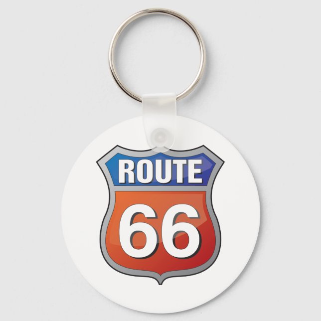 Route 66 Schlüsselketten Schlüsselanhänger (Vorderseite)