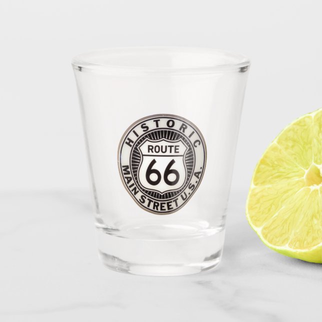 Route 66 schnapsglas (Vorderseite)