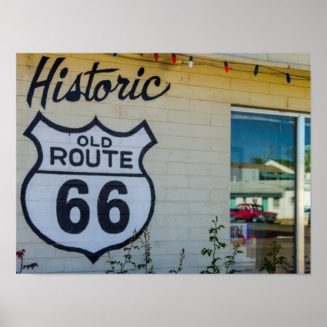 Route 66 Sign Poster (Vorne)