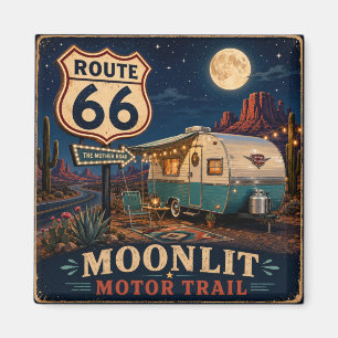 Route 66 Sternennacht Reise-Essential-Geschenk Magnet