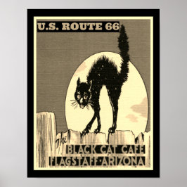 Route 66 The Black Cat Cafe Poster