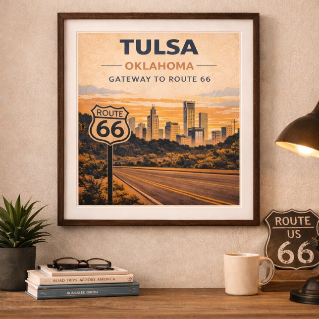 Route 66 Tulsa Oklahoma Gateway Heritage Poster (Von Creator hochgeladen)
